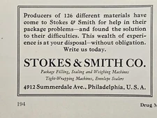 Stokes & Smith Co Philadelphia PA Packaging Weighing Vintage Print Ad 1931