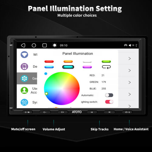ATOTO S8MS Autoradio 7" QLED Touchscreen 2-DIN Bluetooth Carplay 4G LET 4G+32GB - Bild 6 von 11