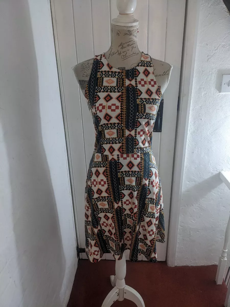 Multi coloured top skater dress