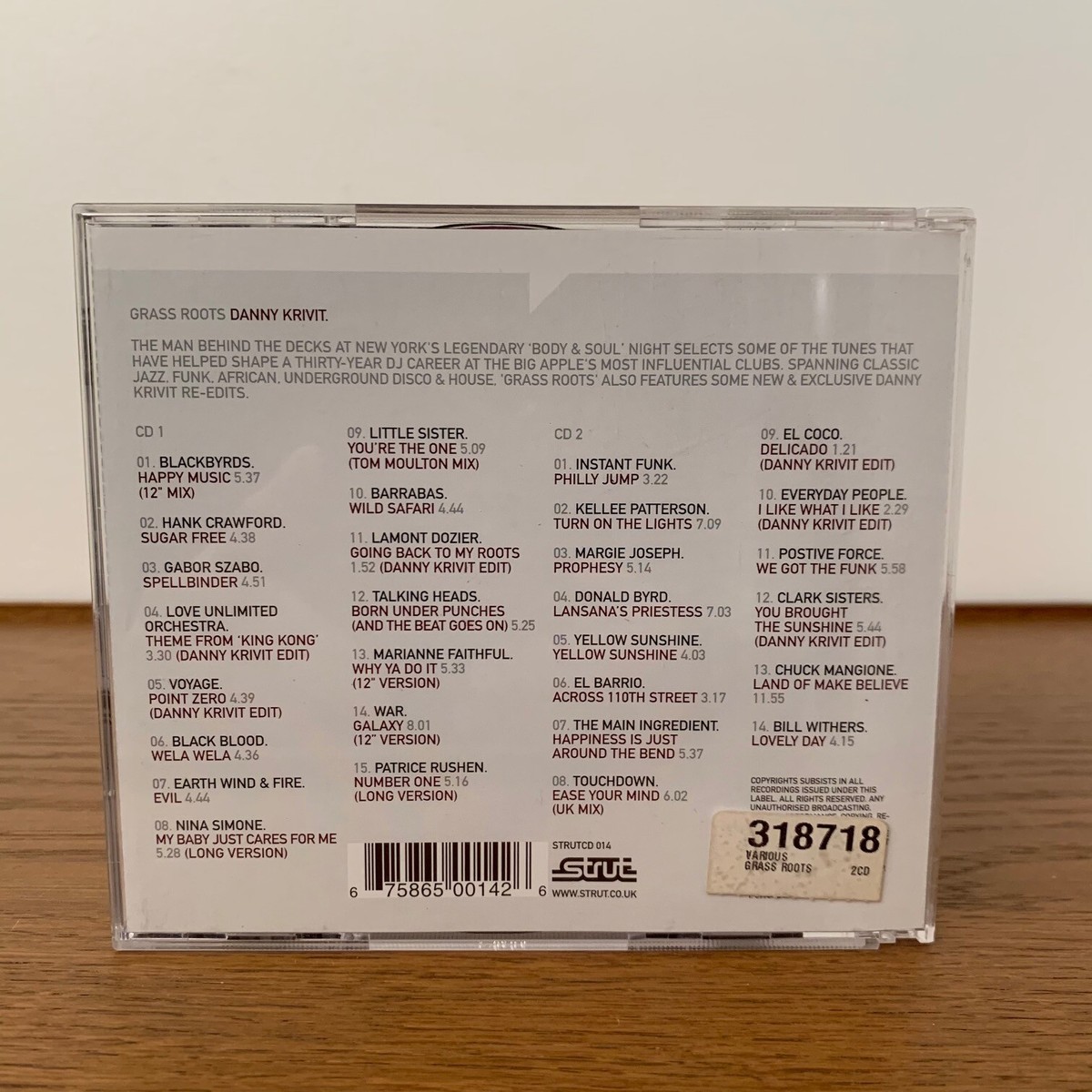 DANNY KRIVIT Grass Roots x2 CD LP UK 2001 Disco HOUSE Music RARE