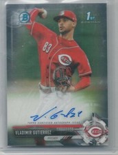 2017 Bowman Chrome Vladimir Gutierrez Rookie On Card Auto Reds