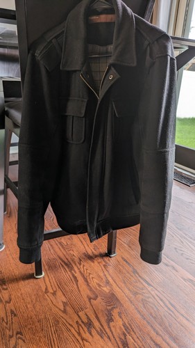 Perry Ellis Jacket Men's L Black Full Zip - Picture 7 of 16