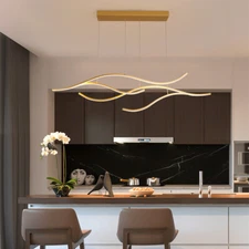 LED Pendant Light Gold Chandelier Lighting Home Lamp Kitchen Island Ceiling Lamp