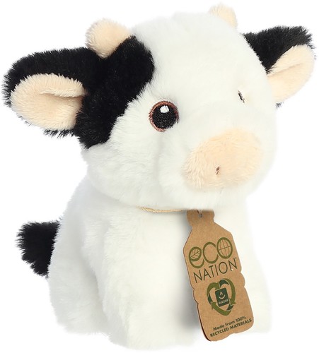 Aurora - Eco Nation - 5" Mini Cow Responsibly Made Stuffed Animal - 第 2/5 張圖片