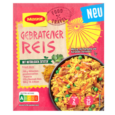 Maggi Food Travel Fix Gebratener Reis Nasi Goreng Packung 31g