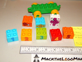 Lego Duplo 10597 Birthday Parade Train Car Printed Number & Present Blocks Only