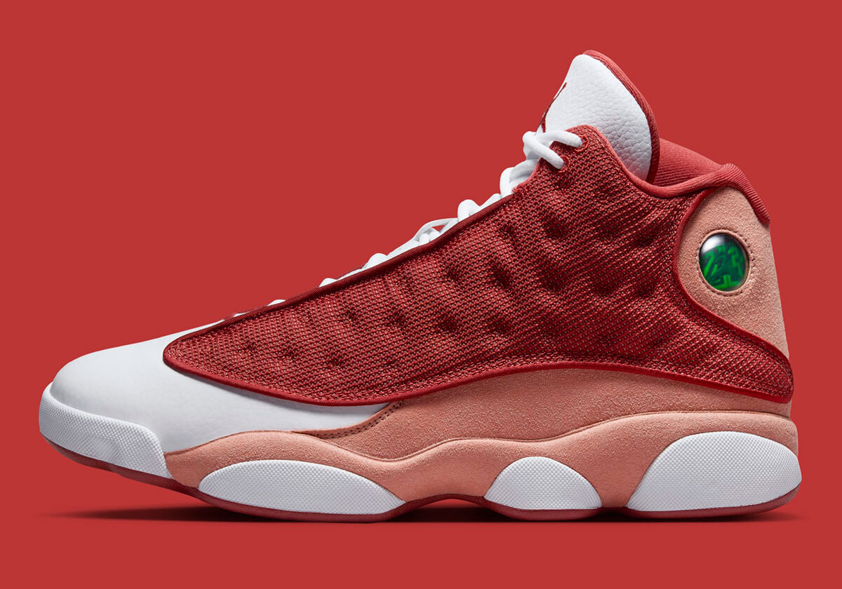 Nike Air Jordan XIII 13 Retro Dune Red Terra Blush White Nike Air Jordan XIII 13 Retro Dune Red Terra Blush White