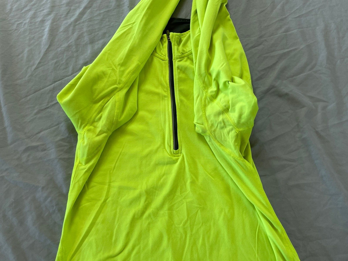 nike element half zip yellow
