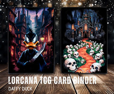 Disney Lorcana LoreBook Pato Lucas Libro de Tarjetas Portafolio Carpeta Nuevo, Sellado!