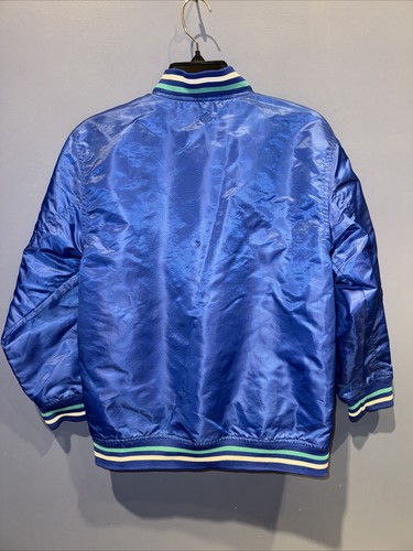 Boys 10/12 Satin Jacket, Rocawear Blue, Lined, Snap Close, Pockets - Picture 7 of 7