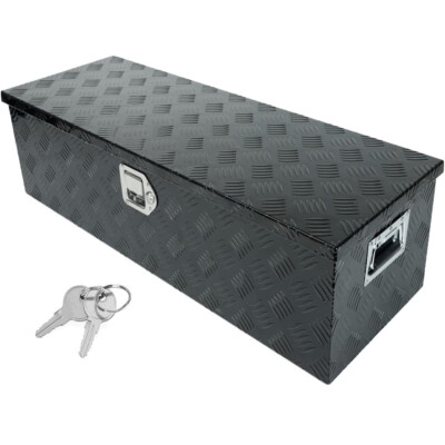 39''X13''X10'' Pick Up Truck Bed Tool Box Trailer Storage Tool Box w/Lock Aluminum
