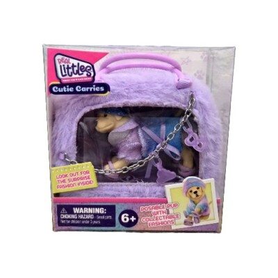 Real Littles Cutie Carries Figure LABRADOR Posable Pup Surprise Fuzzy Fashion