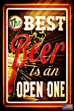WORLDS GREATEST SIGNS! 8"X12" METAL SIGN FUNNY BAR MAN CAVE BEER DRINKING DECOR