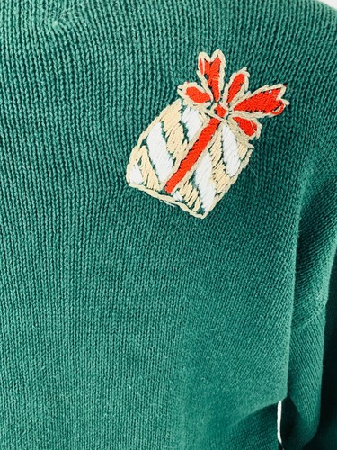 Ugly Christmas Holiday Sweater Womens Green Size S - Picture 7 of 7