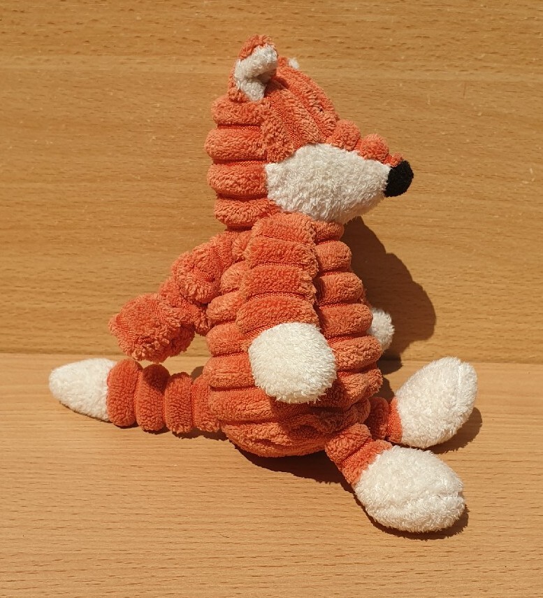 Jellycat Jitter Fox Soft Pram Toy Cordy Roy Plush Baby 7" Vibrating - Picture 4 of 6