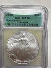 2006-$1 SILVER EAGLE  ICG MS70 Nice