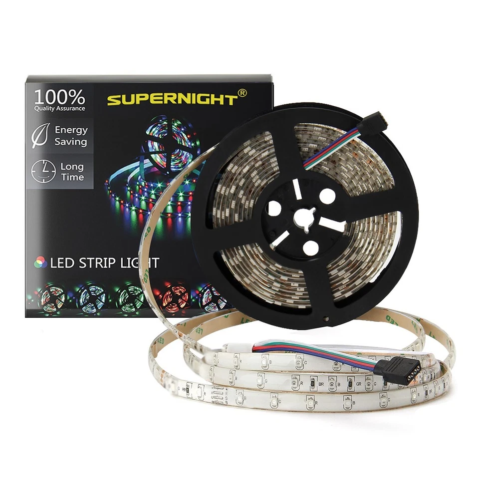 16.4ft RGB LED Strip Light 3528SMD Waterproof Rope Tape Lamp for Party Home TV - Image 4 of 4
