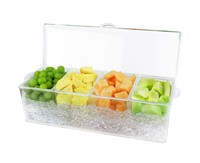 Estilo 4 Section Condiment On Ice Clear Free Shipping Estilo 4 Section Condiment On Ice Clear Free Shipping