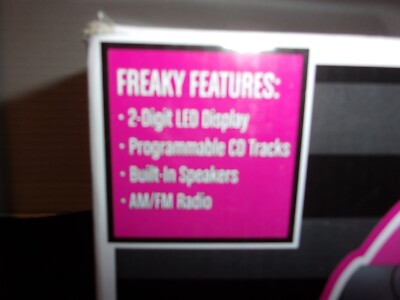 MONSTER HIGH CD- RADIO BOOMBOX-NEW IN BOX-2011-WORKS- RARE