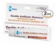 2 Tubes of Double Antibiotic Ointment