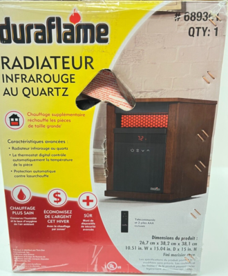 Duraflame+1500-Watt+Infrared+Quartz+Cabinet+Electric+Space+Heater+611768113712  for sale online | eBay