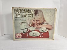 Porcelain Toy Tea Set Vintage Sears Big Toy Box 41 Piece