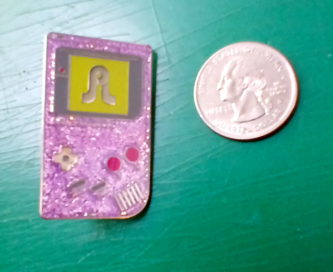 Nintendo Game Boy Enamel Lapel Hat Pin Red Rocks