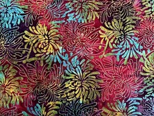 Cotton Quilt Fabric Batik Jewel 4297 by 1/2 Yard