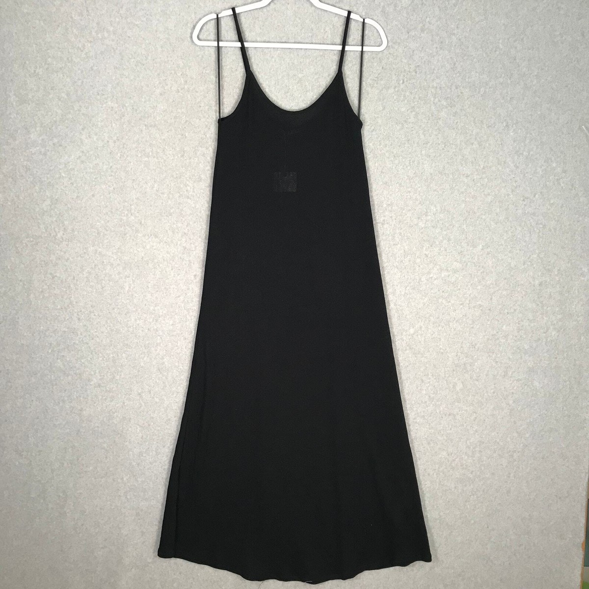 Zara Dress Womens Small Black Knit Loose Flowy Goth Tank Coastal Cover Up  Preppy | eBay
