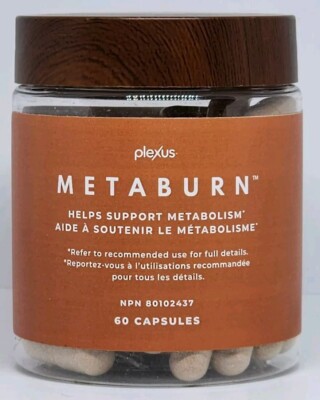 Plexus MetaBurn Fat Burner Mood Energy Booster Open Bottle 60 Capsules Exp 08/25
