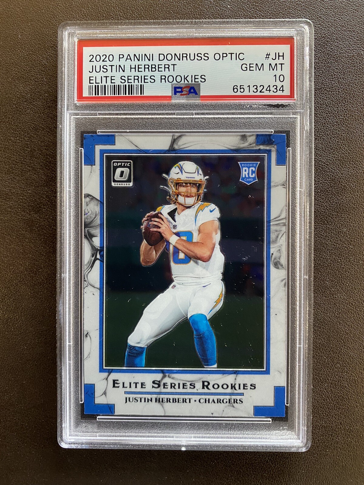 2020 Donruss Optic Justin Herbert Elite Series Rookies RC PSA 10 #ESR-JH