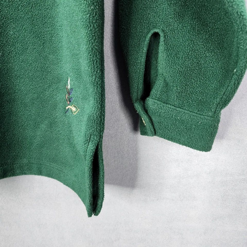 Suéter Vintage Capacity Petites Cremallera Completa Mujer Pequeño Mediano Verde Bordado Foto 2 de 4