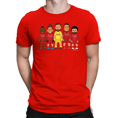 Liverpool Fußball T-Shirt Kult Legenden Salah Mane Van Dijk Firminho Allison