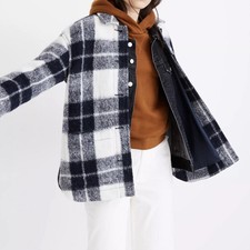 Madewell Walton Shirt Jacket In Colleton Plaid Size S $228
