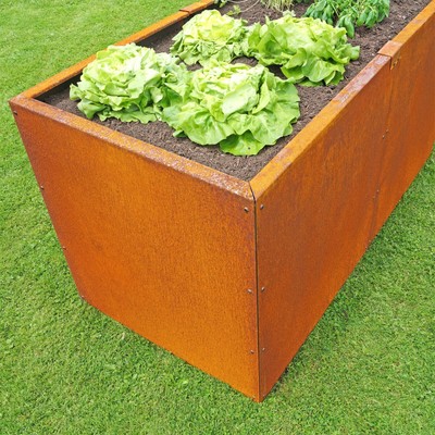 Auswahl Prima terra Edelrost Metall Hochbeet Beet Höhe 35 cm Kräuterbeet