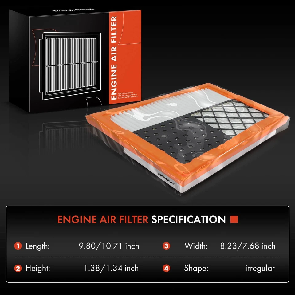 Filtro de aire del motor 4 piezas para Mercedes-Benz W211 X164 E320 E350 GL320 GL350 ML320 Foto 2 de 4