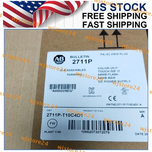 Allen Bradley 2711P-T10C4D1 PanelView Plus 1000 HMI Terminal 10.4" 2711P T10C4D1