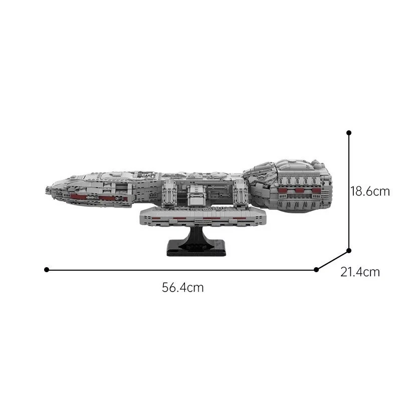 Modubrix Mocs Building Blocks Battlestar Galactica Set Bricks Toys Kit 2222 Part - Image 2 of 4