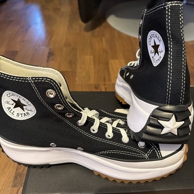 Converse Run Star Hike Sneaker Unisex Weiß Schwarz Plateau Größe 44