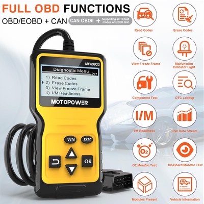 OBD2 Scanner MOTOPOWER Auto Motor Fehlercodeleser UK
