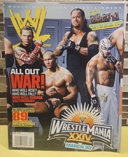 WWE Magazine April 2008 Wrestlemania XXIV Undertaker, Cover foldout poster