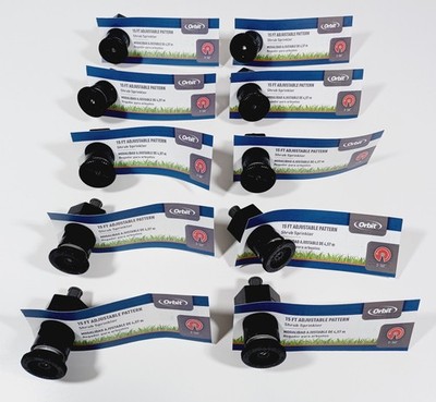 Orbit 54020 15 FT Adjustable Pattern Shrub Sprinkler Head Adapter Lot NEW
