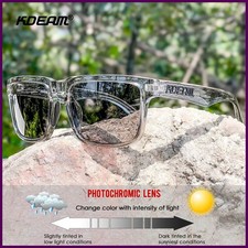 KDEAM Photochromic And Polarized Sunglasses Men Category 3 Polarized Sun Glasses