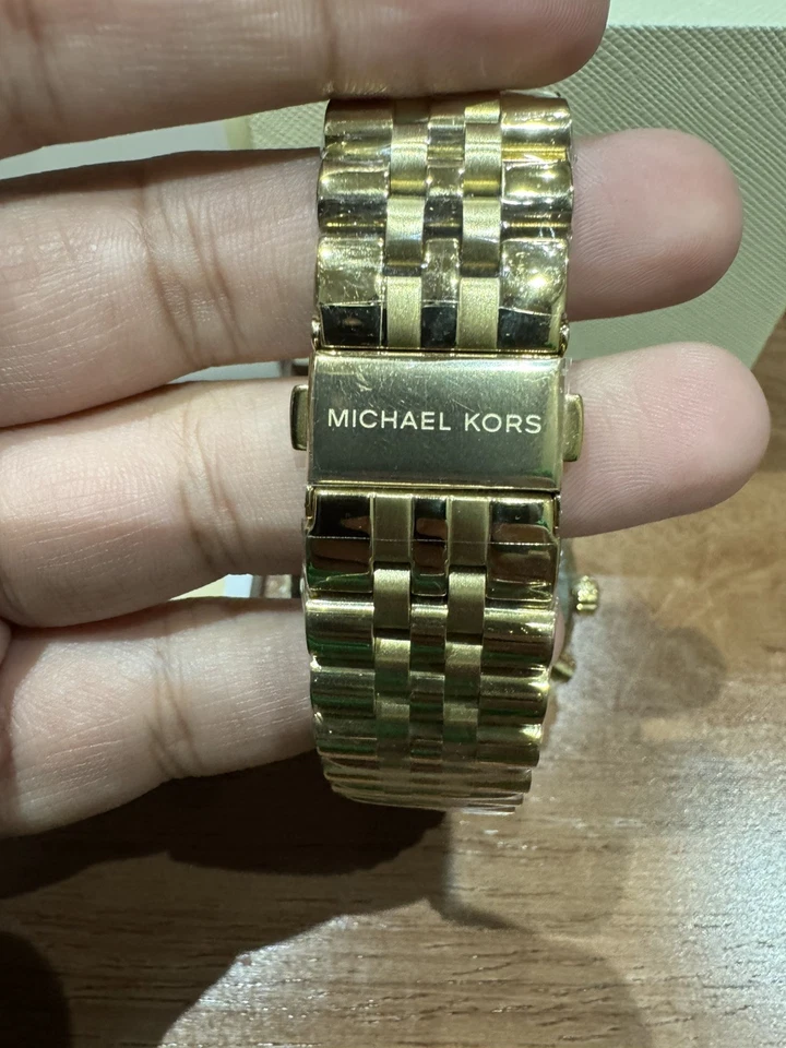 Michael Kors MK8281 Men's Watch Gold Bracelet Gold Dial Gold Case - image 3 of 3