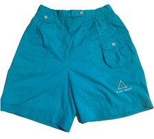 Le Coq Sportif Womens Shorts Size 10 Blue Pockets Vintage Used Good Condition