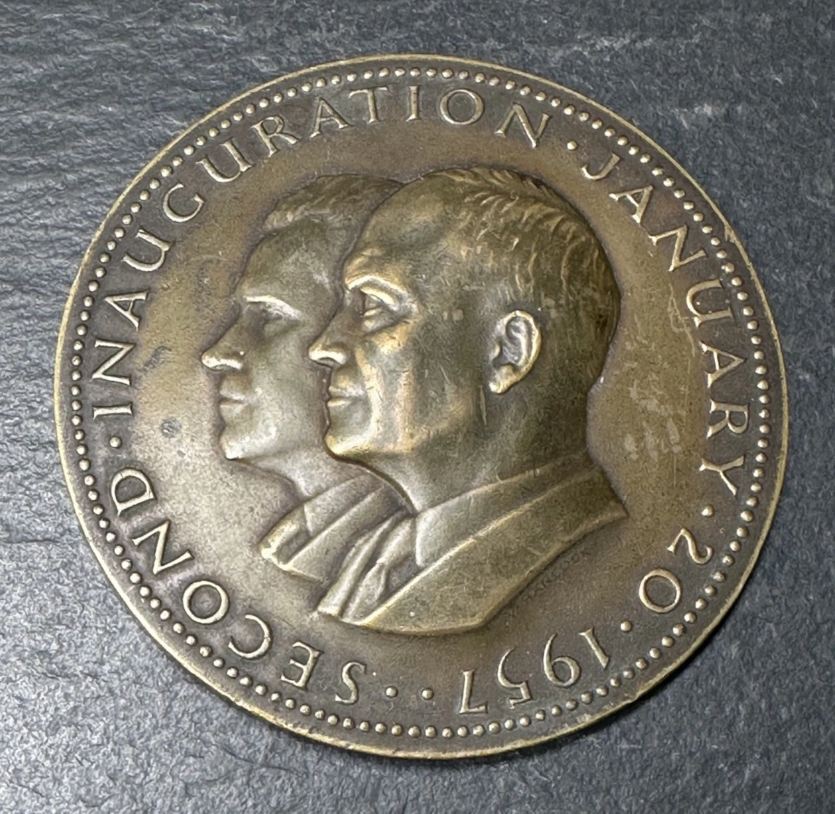 1989年　PRESIDENTIAL INAUGURAL 2枚メダルセット 1957 INAUGURAL COMMITTEE SECOND INAUGURATION MEDAL - EISENHOWER