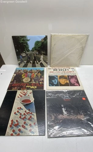 6pc VTG Vinyl LP Lot The Beatles, Paul McCartney, John Lennon UNTESTED