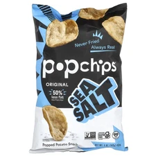 Popchips Potato Chips Sea Salt 5 oz 142 g Cholesterol-Free, Gluten-Free, Kosher,