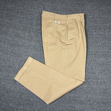 Vintage Polo Ralph Lauren Hammond Pants Mens 38x32 Khaki Pleated Y2K Baggy