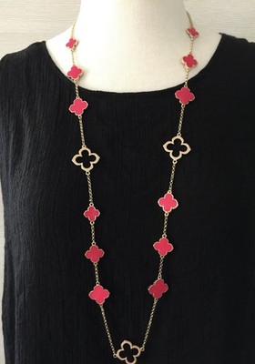 Clover necklace women fashion Necklace, Flower Necklace